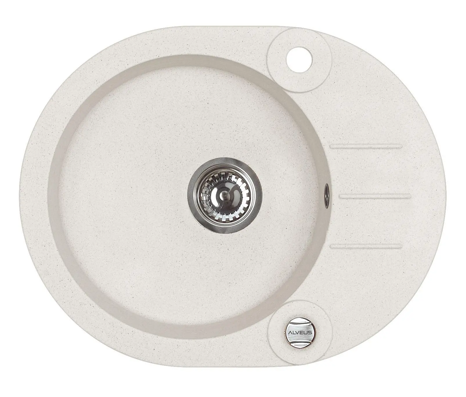 Zlewozmywak Alveus Roll 40 1214011 Granitowy Biały