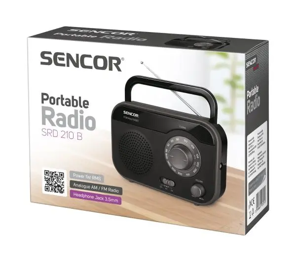 Sencor SRD 210 B Radio FM Czarny