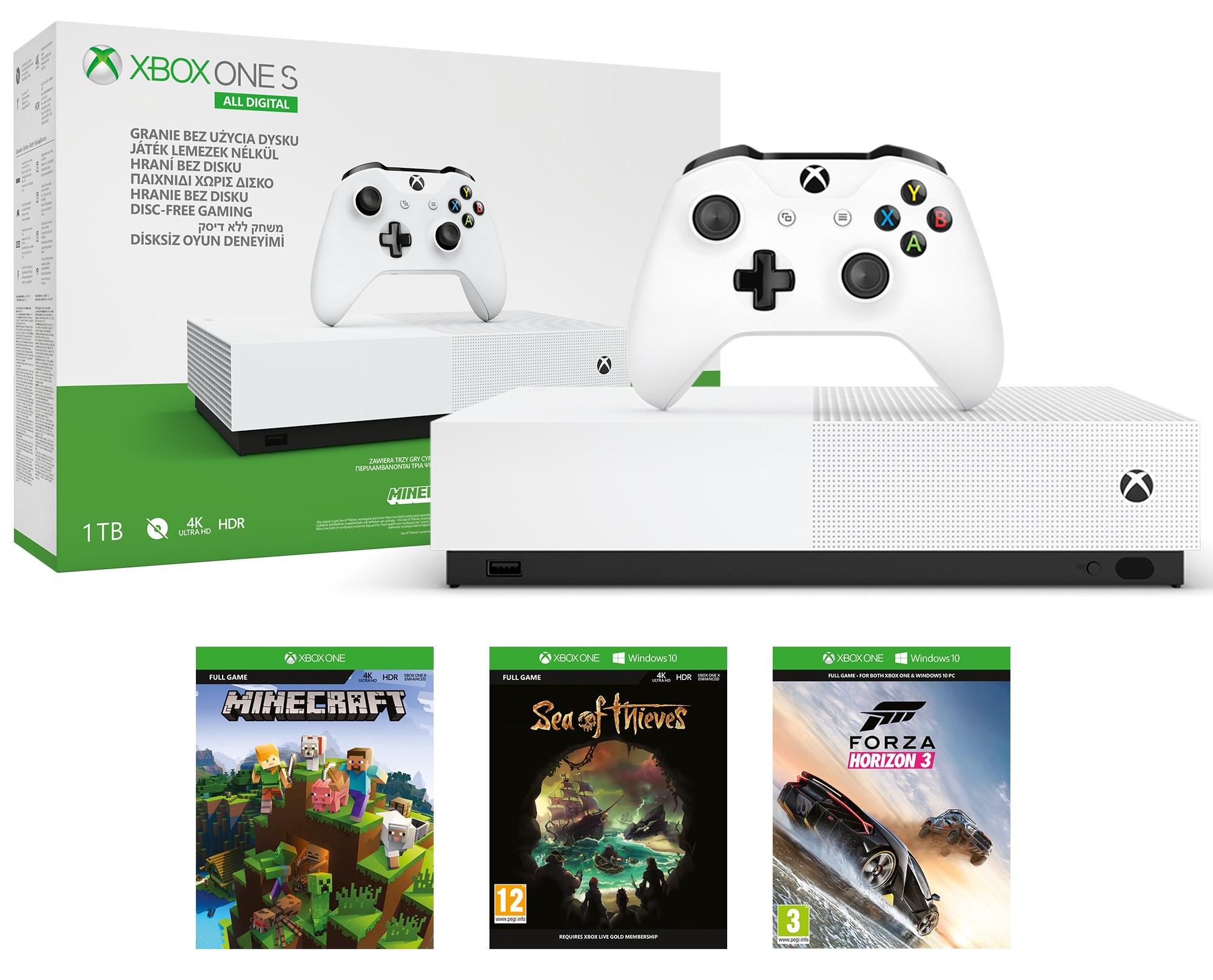 Xbox One S 1TB - Edycja Limitowana Minecraft, Konsola Xbox