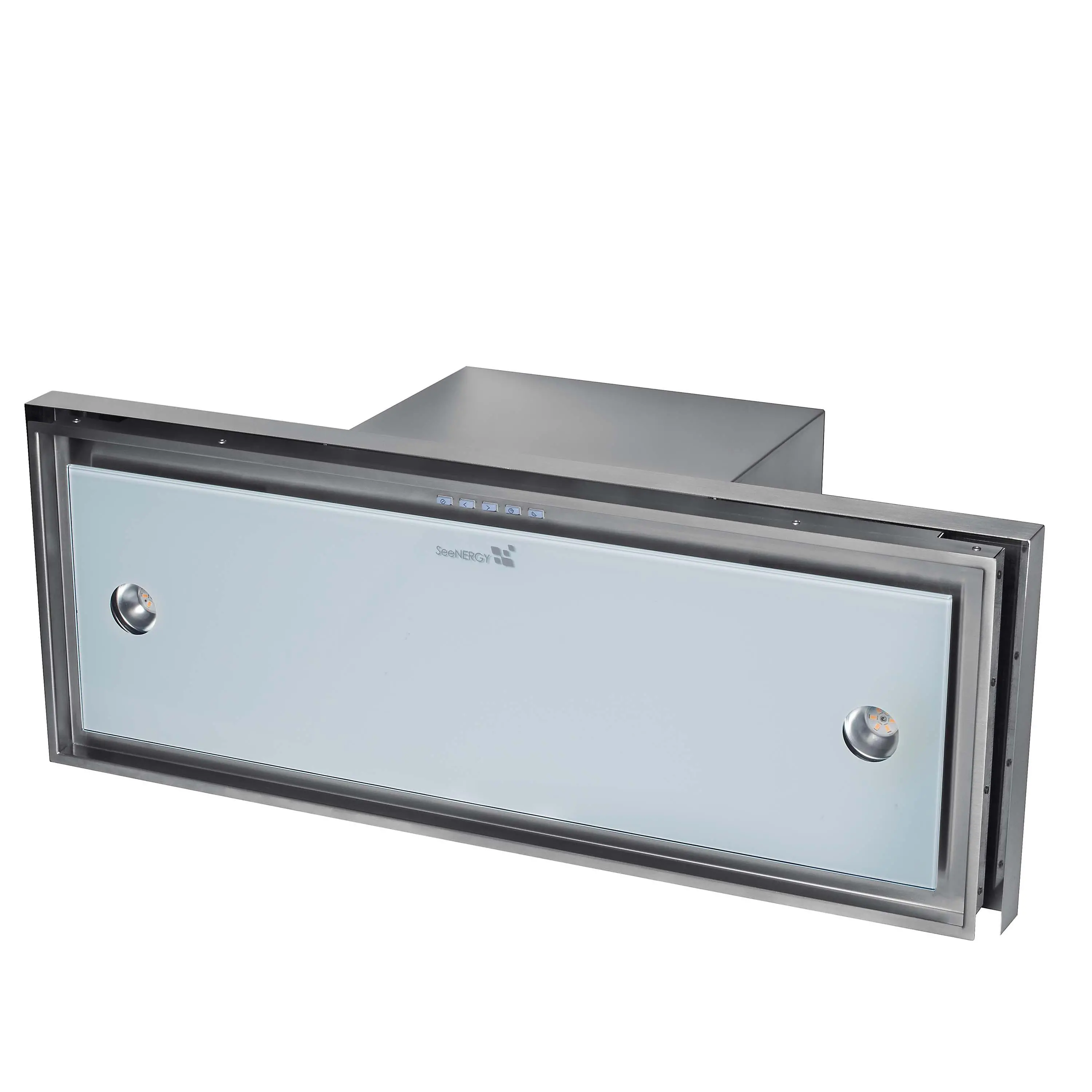 Okap SeeNERGY Iris Incasso Vetro 76 WH Biały