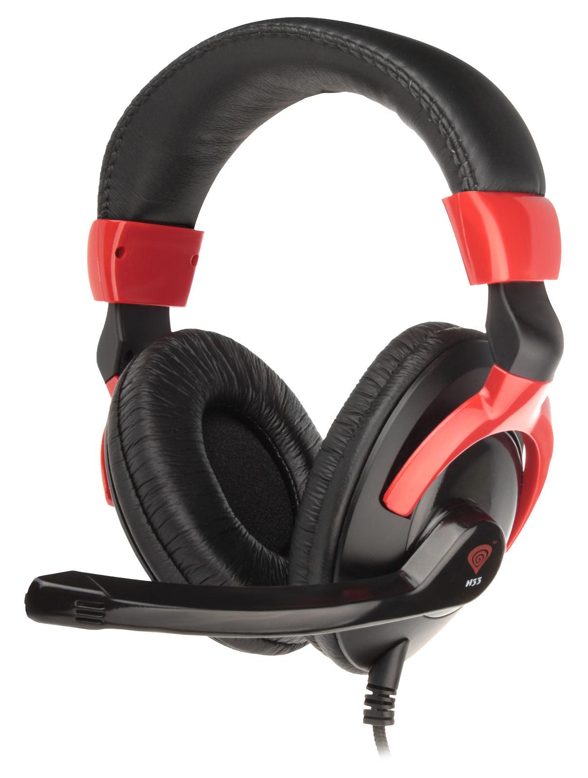 Słuchawki przewodowe z mikrofonem Natec Genesis H33