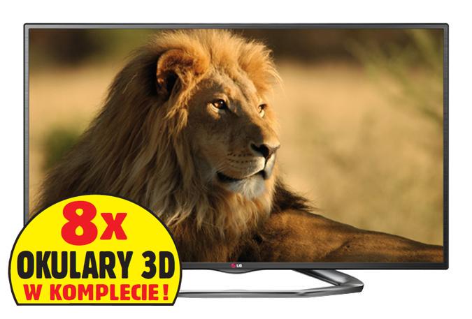 Telewizor LG 42LA620S + 8 x okulary 3D