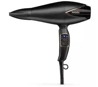 Suszarka do włosów BaByliss Salon Air Brilliance 2200 D665E Jonizacja Dyfuzor Zimny nawiew 2200W 2 prędkości nadmuchu 3 poziomy temperatury