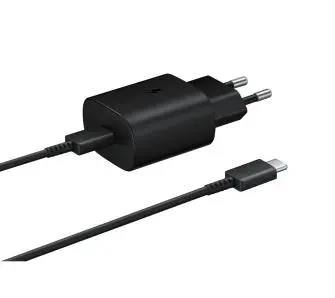 Ładowarka sieciowa Samsung EP-TA800XBEGWW 25W z kablem USB-C do USB-C 1m Czarny