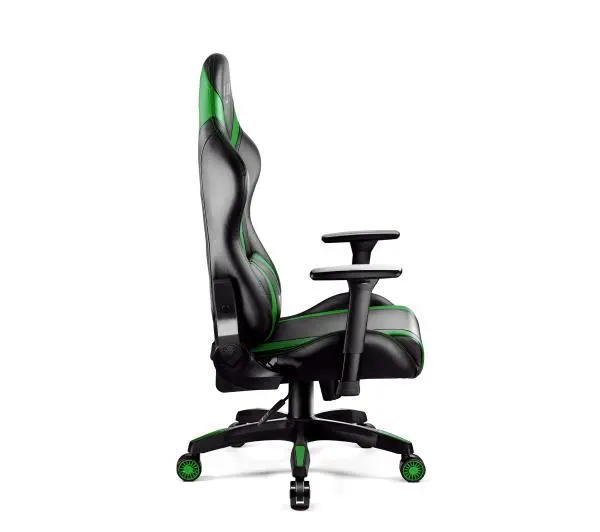 Diablo Chairs X-Horn 2.0 Normal Size Gamingowy do 160kg Skóra ECO Czarno-zielony - Kup na Raty - RRSO 0%