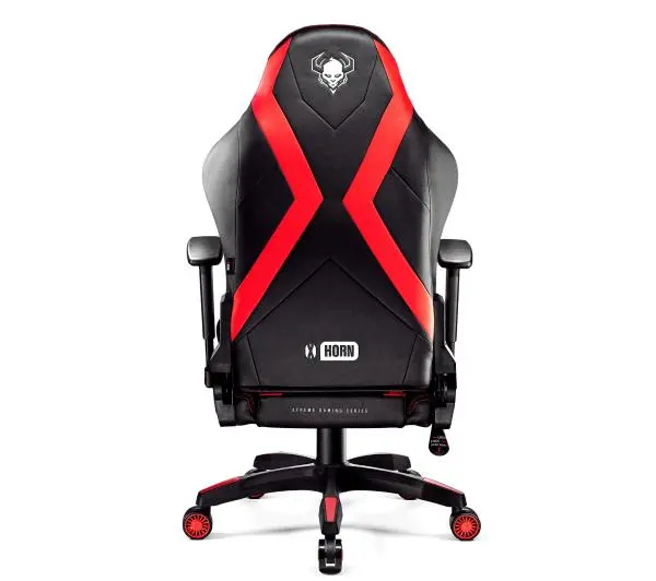 Diablo Chairs X-Horn 2.0 King Size Gamingowy do 180kg Skóra ECO Czarno-czerwony - Kup na Raty - RRSO 0%