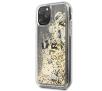 Etui Karl Lagerfeld Glitter Floatting Charms  KLHCN58ROGO do iPhone 11 Pro (czarno-złoty)