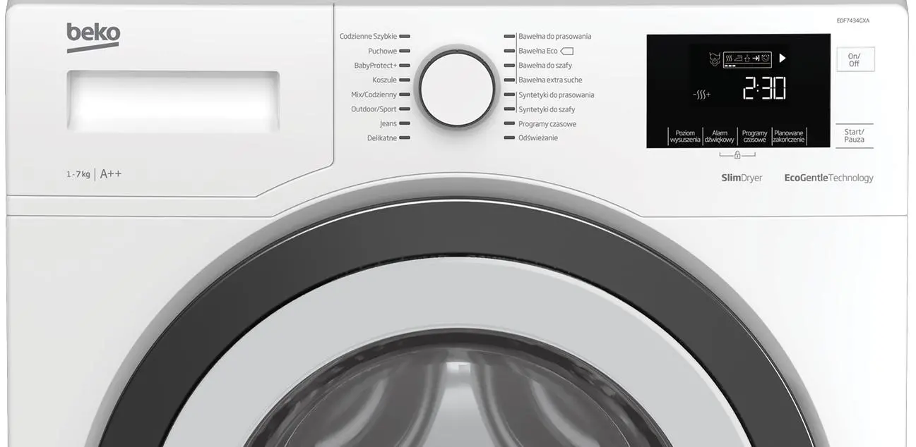 Suszarka Beko EDF7434GXA Slim 46cm 7kg