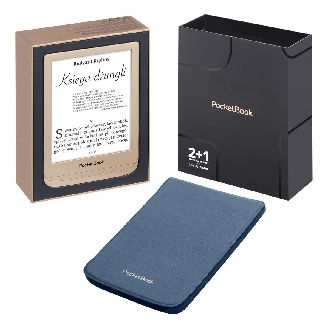 Czytnik E-booków Pocketbook Touch Lux 4 Edycja limitowana 6" 8GB Złoty Etui