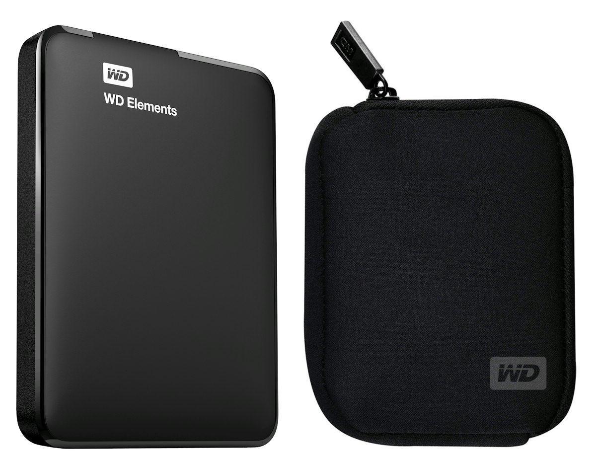 Dysk WD Elements Portable 2TB (WDBU6Y0020BBK-EESN) + etui