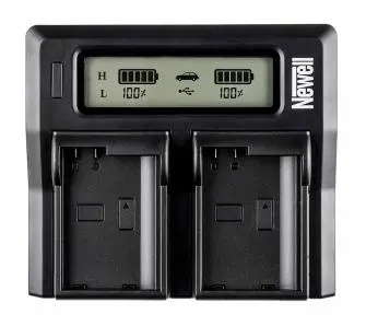 Ładowarka Newell dwukanałowa DC-LCD do akumulatorów serii NP-F NP-FM