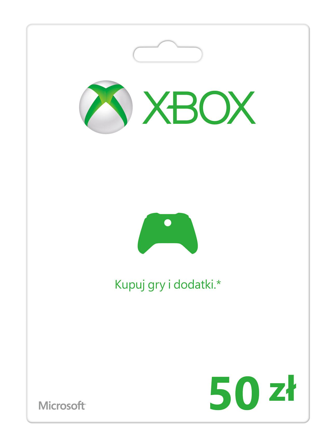 Doładowanie Xbox Live 50 PLN