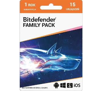 Antywirus BitDefender Family Pack 15D/1 Rok Kod aktywacyjny