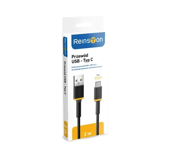 Reinston EKT32 USB-C 2m Czarny - ⚡ BESTSELLERY ⚡