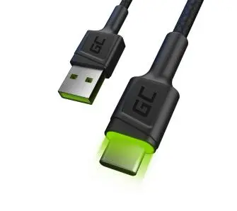 Kabel Green Cell Ray USB do USB-C 2m Czarny