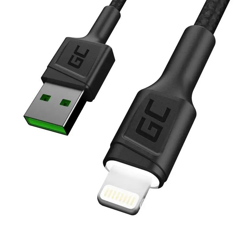 Kabel Green Cell Ray USB do Lightning 2m Czarny