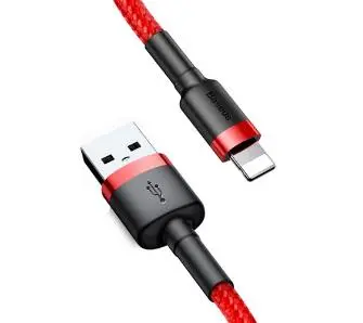 Kabel Baseus Cafule CALKLF-R09 Czerwono-czarny