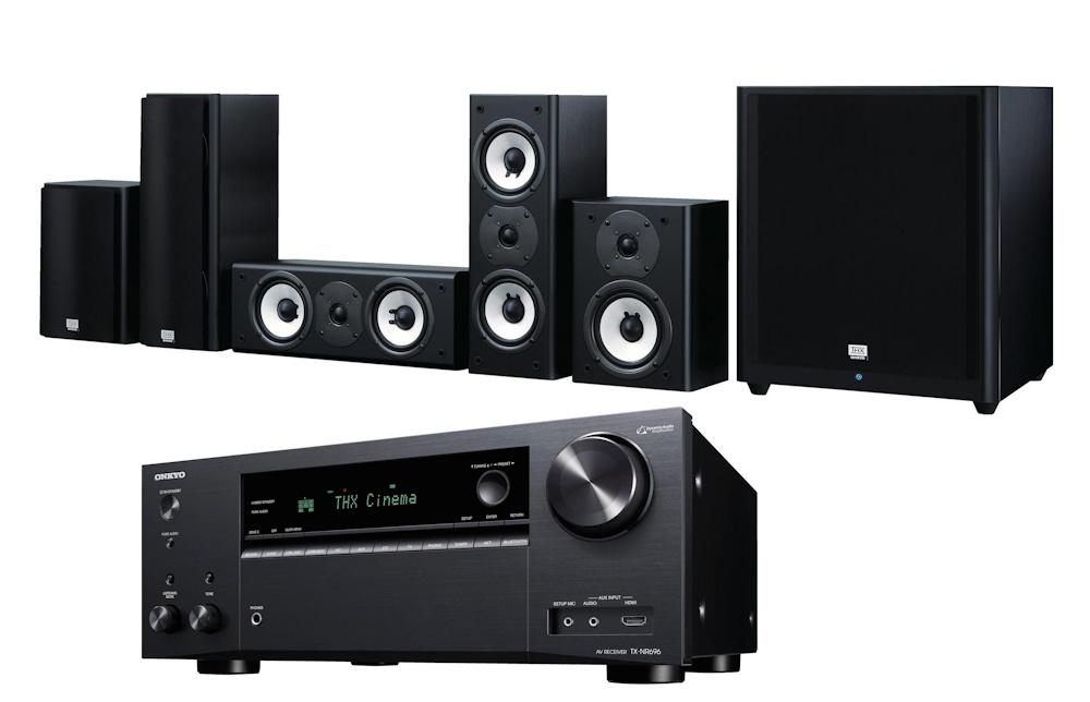 Zestaw kina Onkyo TX-NR696 (czarny), SKS-HT978THX