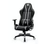 Fotel Diablo Chairs X-One 2.0 King Size Gamingowy do 180kg Skóra ECO Tkanina Czarno-biały
