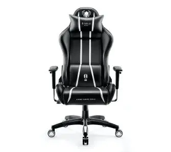 Fotel Diablo Chairs X-One 2.0 King Size Gamingowy do 160kg Skóra ECO Tkanina Czarno-biały