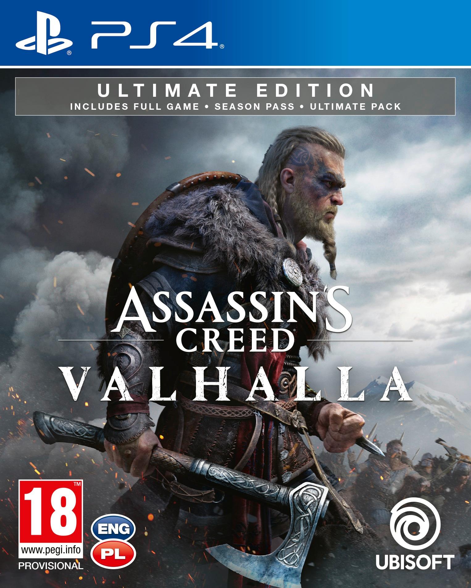 Assassin’s Creed Valhalla - Edycja Ultimate - Gra na PS4 (Kompatybilna z PS5)