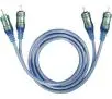 Kabel  audio Oehlbach Ice Blue 92020 1m Niebieski