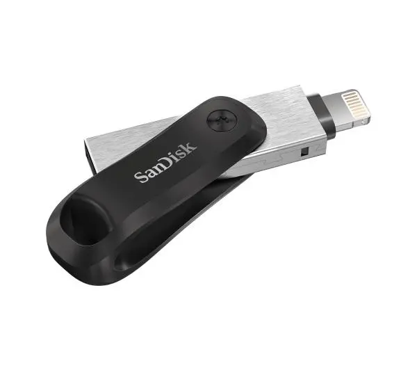 SANDISK iXpand GO 256GB USB 3.0 / Lightning Srebrno-czarny - Kup na Raty - RRSO 0%