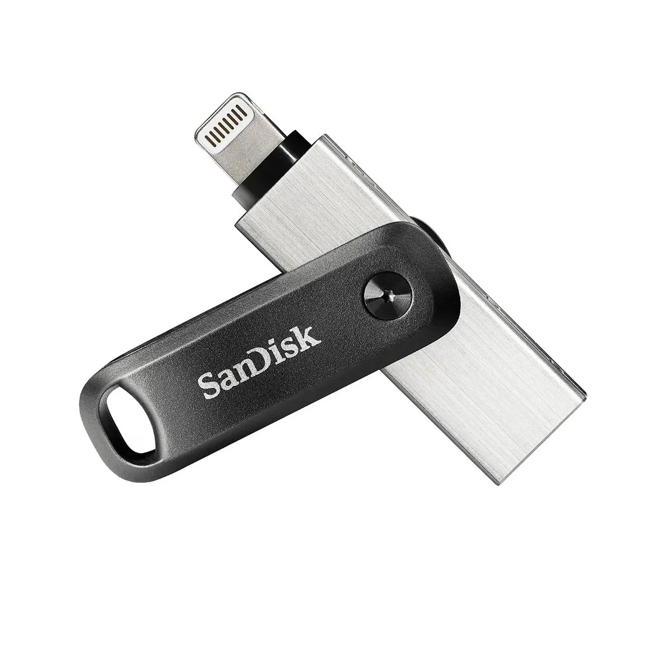 PenDrive SANDISK iXpand GO 256GB USB 3.0 / Lightning Srebrno-czarny