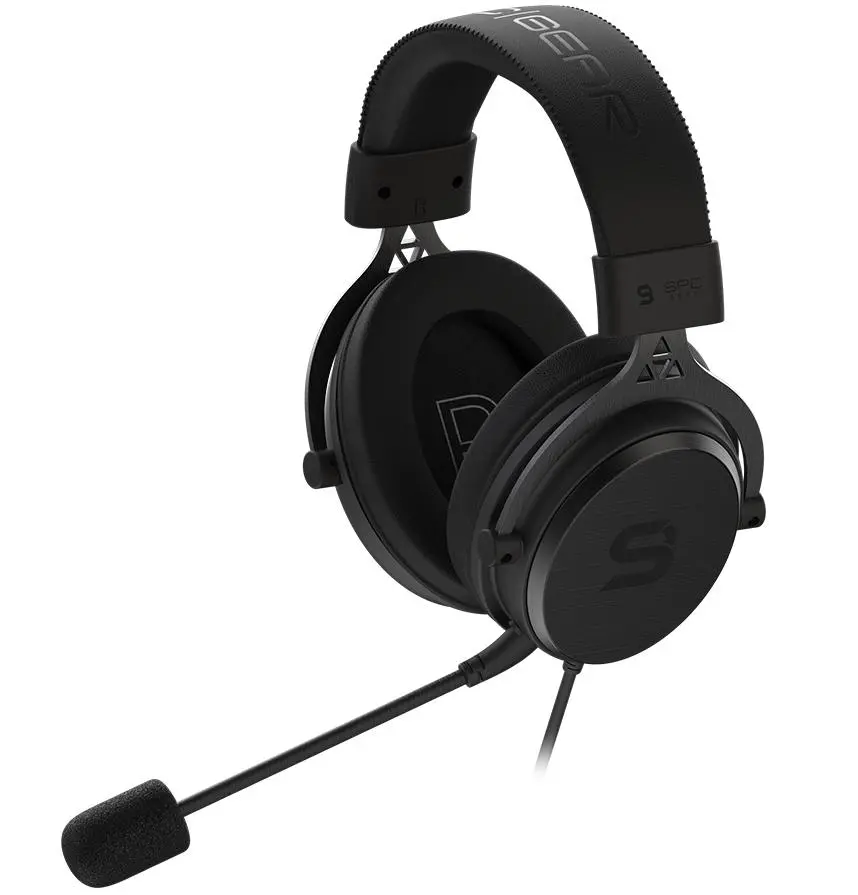 Słuchawki przewodowe z mikrofonem SPC Gear VIRO Plus Nauszne Czarny