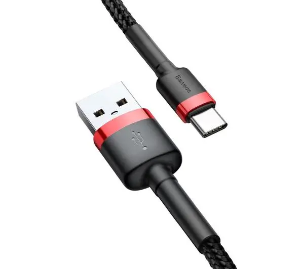 Baseus Cafule CATKLF-U91 USB do USB-C 3m 2A Czerwono-czarny
