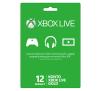 Subskrypcja Xbox Live Gold (12 m-cy karta zdrapka)