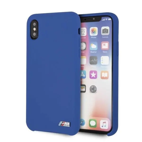 Etui BMW Silicone M Hardcase BMHCPXMSILNA do iPhone X/Xs navy
