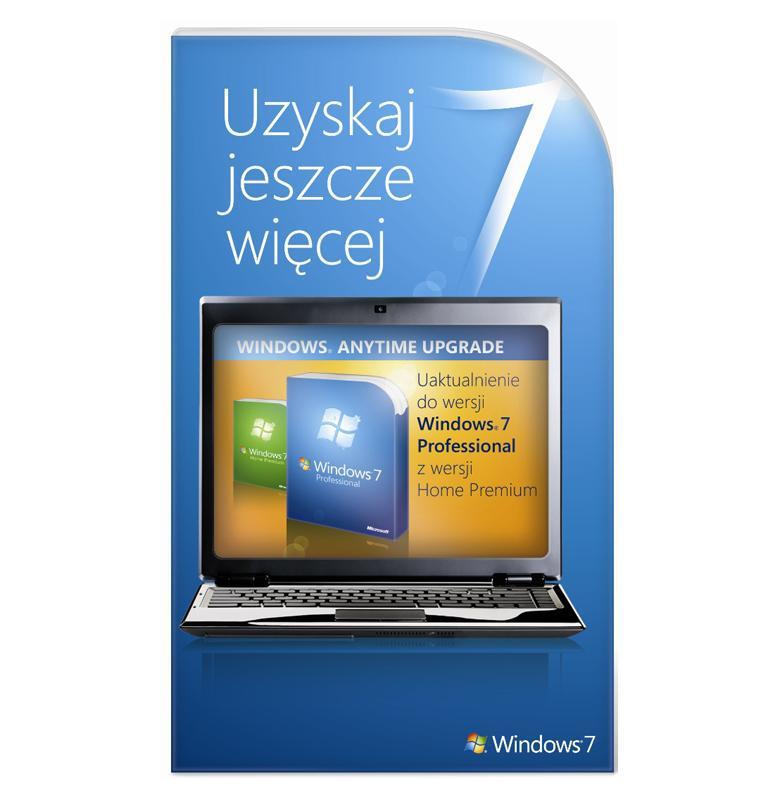 Microsoft Windows 7 Anytime Upgrade Home Premium do Professional