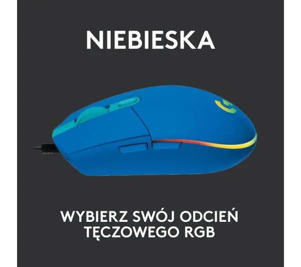 Logitech G102 LIGHTSYNC Niebieski