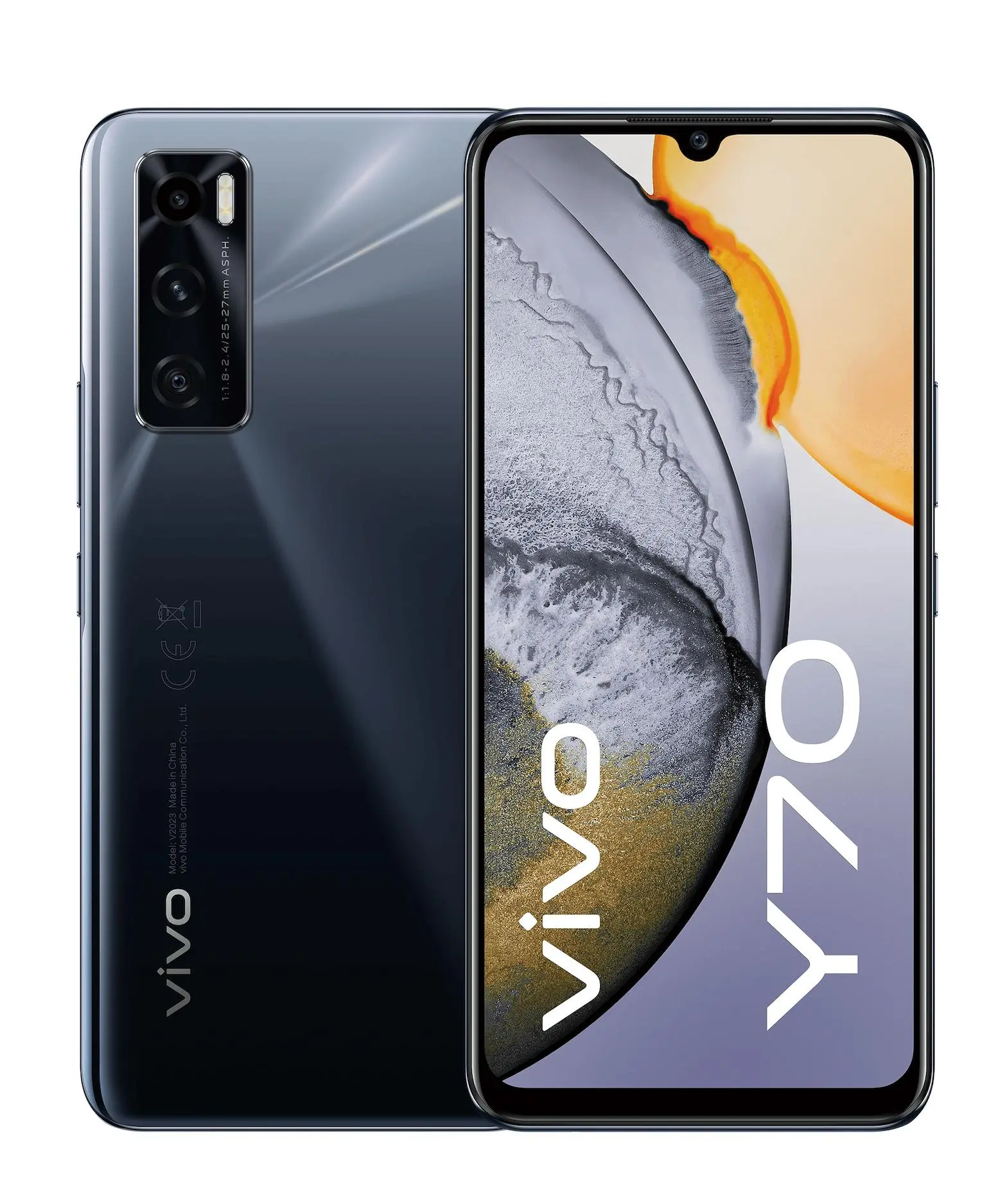 Smartfon vivo Y70 - 6,44" - 48 Mpix - czarny