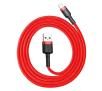 Kabel Baseus Lightning USB Cafule 2,4A 0,5m Czerwony