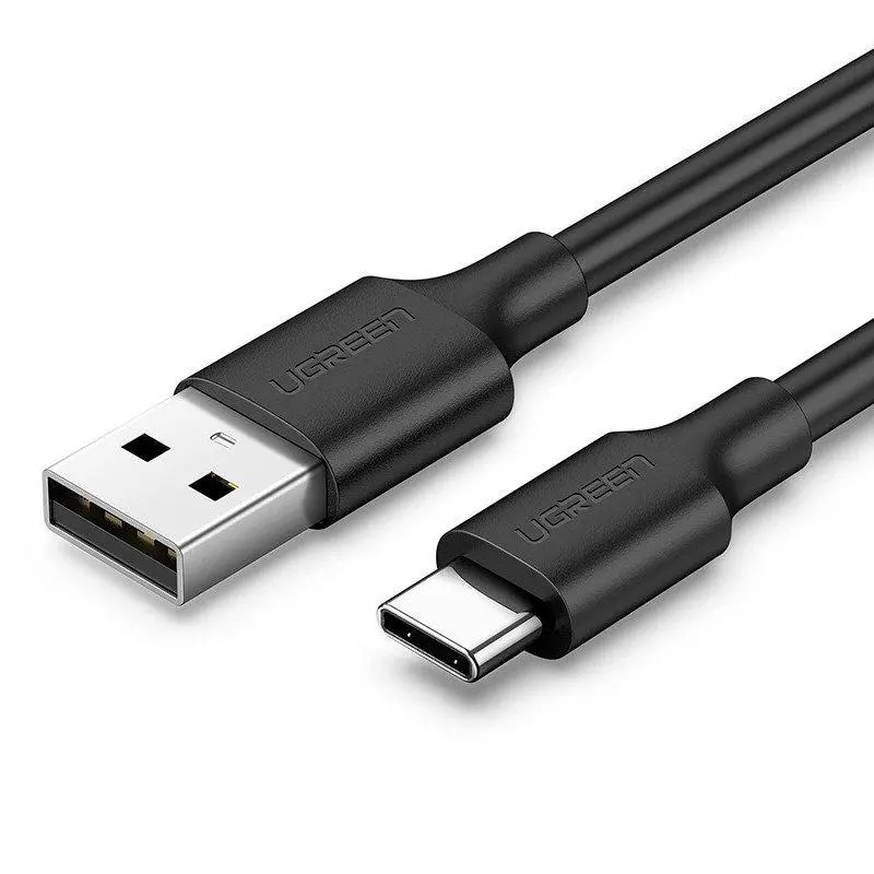 Kabel UGREEN Niklowany USB-C 0,5m Czarny