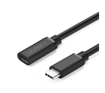 Kabel UGREEN Przedłużający USB-C 3,1 4K 60W 0,5m Czarny