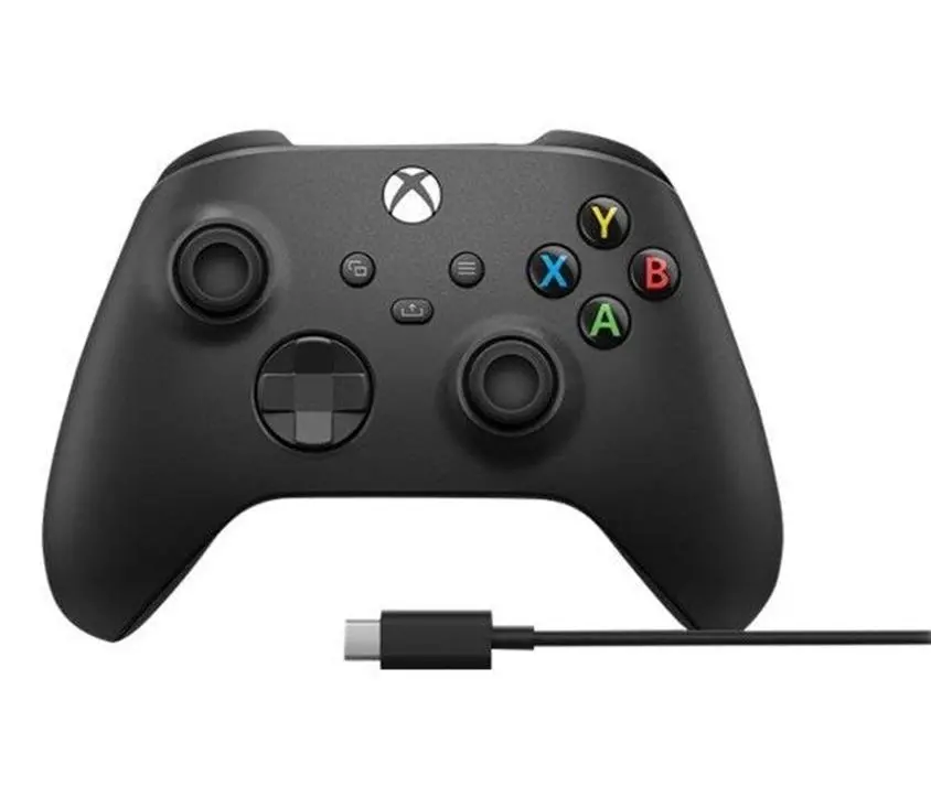 Pad Microsoft Xbox Series Kontroler bezprzewodowy do Xbox, PC + kabel USB-C Carbon black