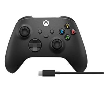 Pad Microsoft Xbox Series Kontroler bezprzewodowy do Xbox, PC + kabel USB-C Carbon black