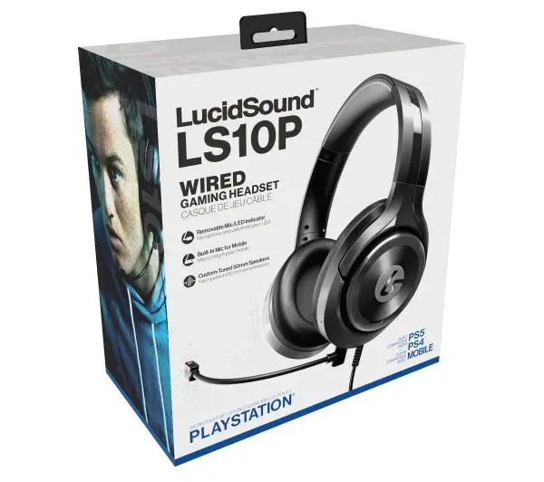 LucidSound LS10P Nauszne Czarny