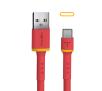 Kabel Reinston USB-USB-C + USB-USB-C 1,5m Czerwony Niebieski