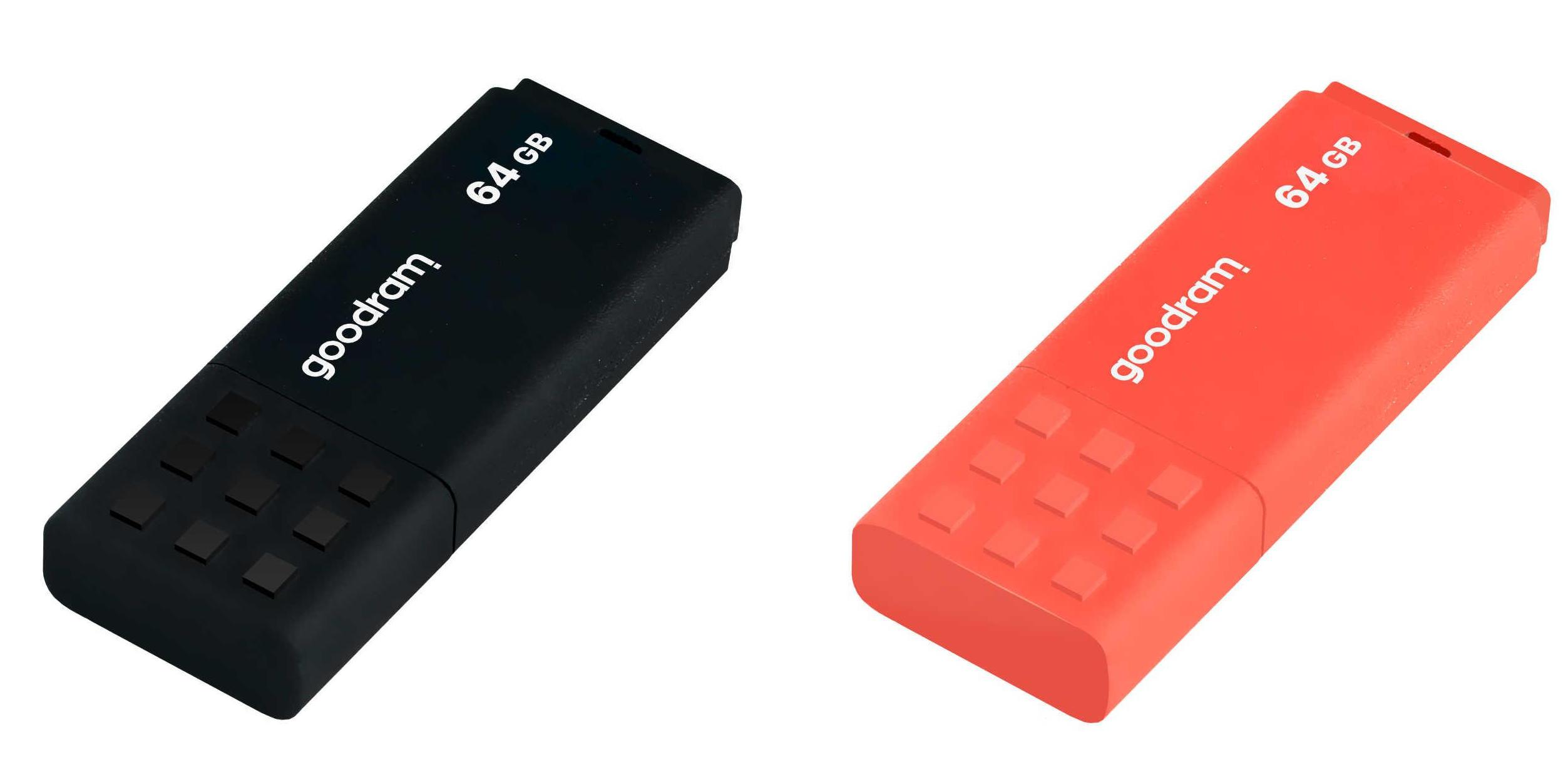 PenDrive GoodRam UME3 64GB (czarny) + UME3 64GB (pomarańczowy)