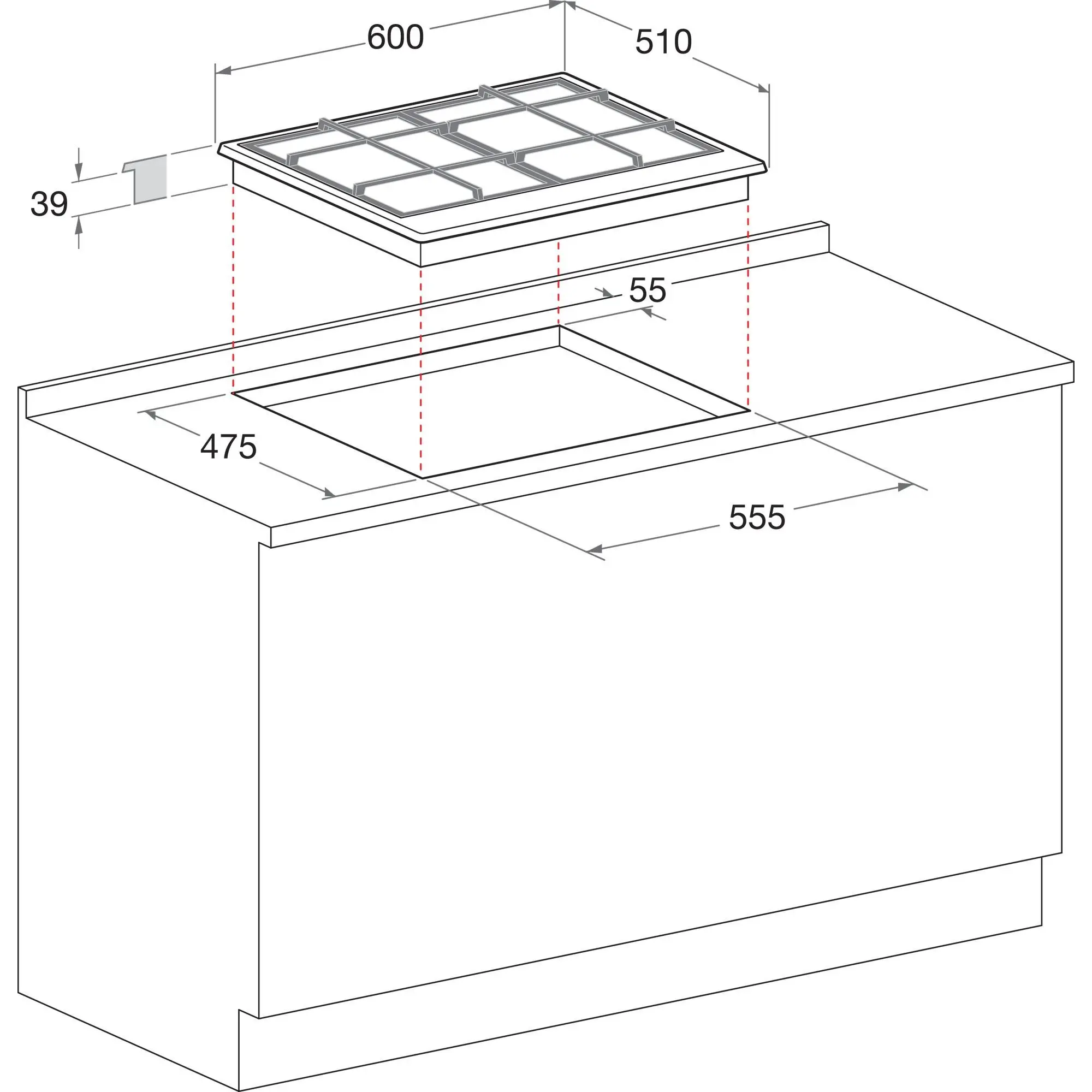 Фото Варильна поверхня газова Whirlpool GMT 6422 AN