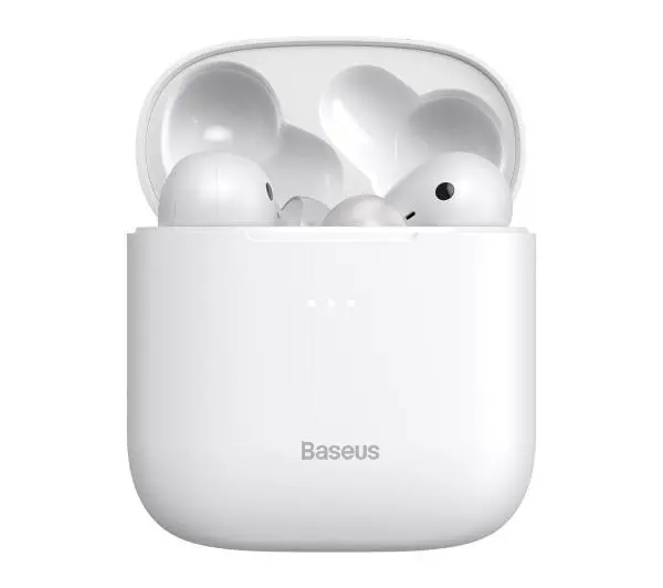 Baseus Encok W06 Dokanałowe Bluetooth 5.0 Biały