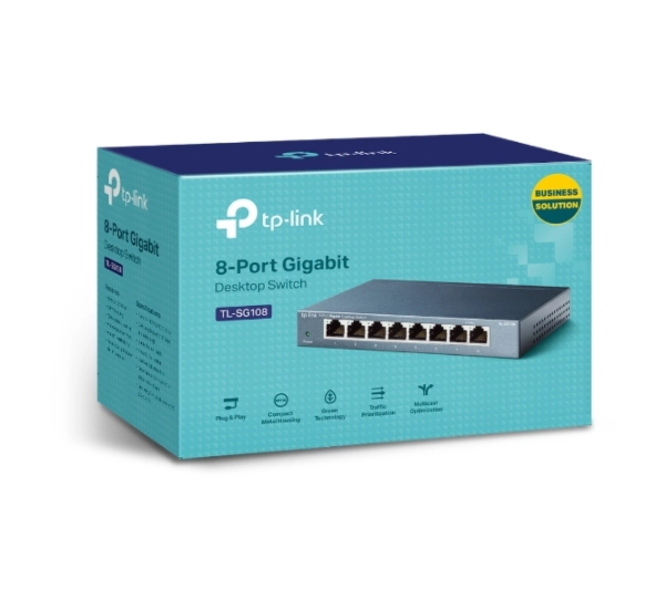 TP-LINK TL-SG108 Niebieski