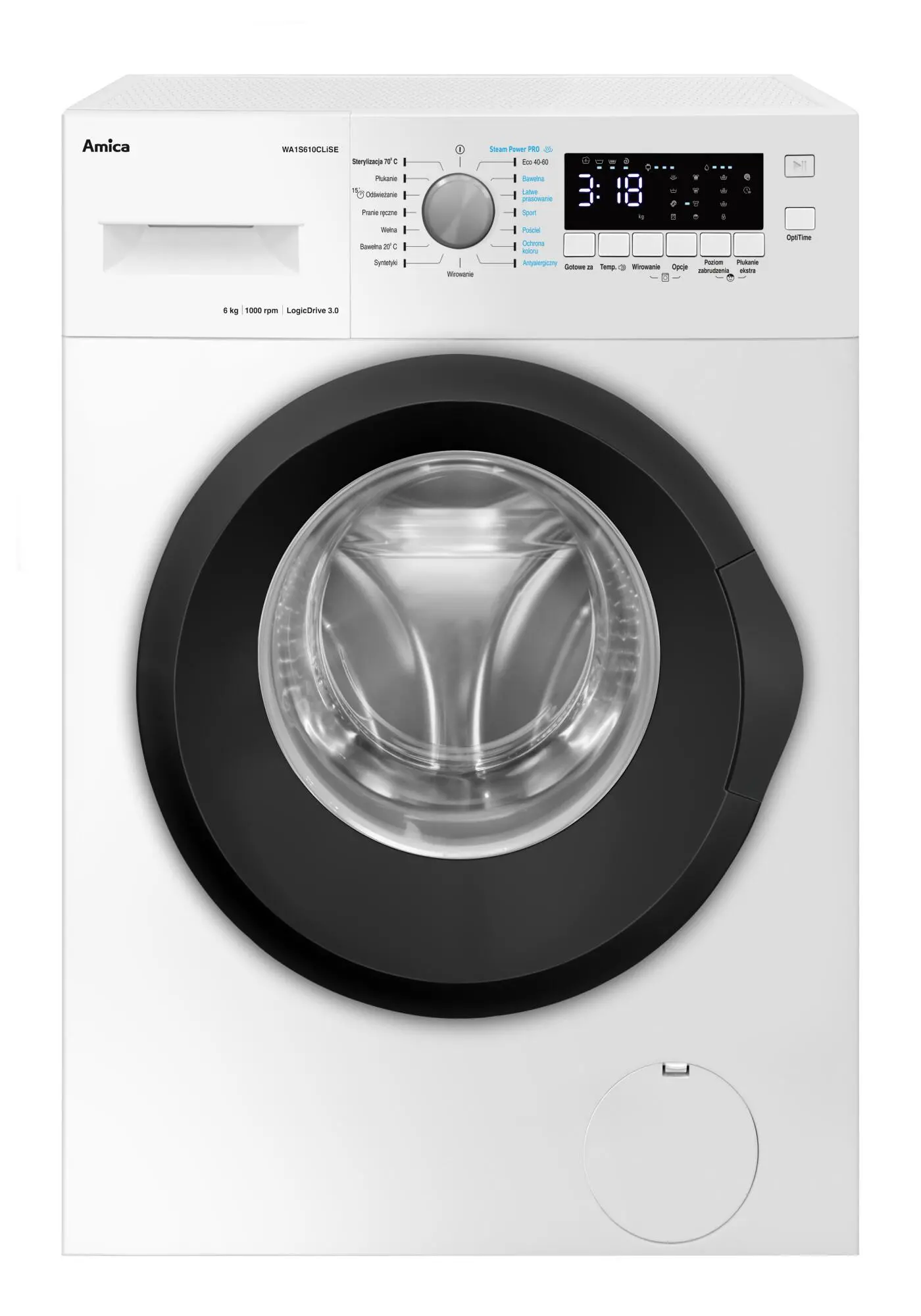 Pralka Amica WA1S610CLiSE Slim 6kg 1000obr/min