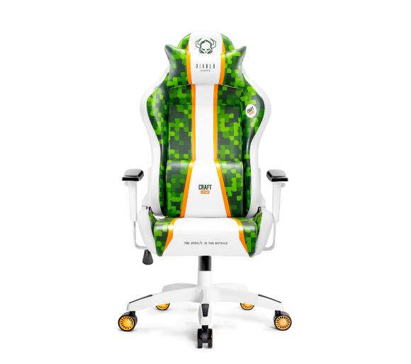fotel gamingowy Diablo Chairs X-One 2.0 Craft Normal Size (biało-zielony)