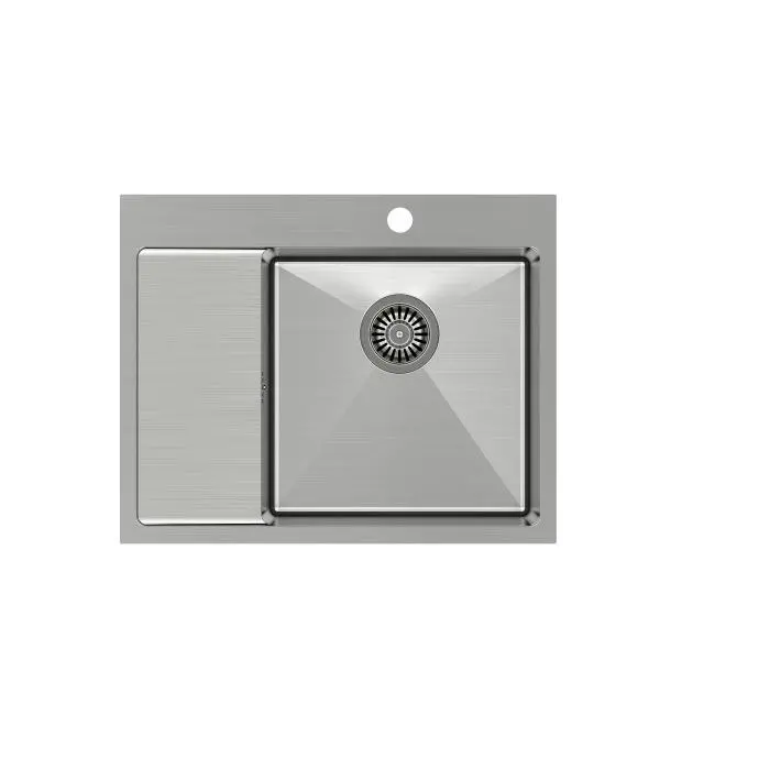 Zlewozmywak Quadron HB7911-RBS RUSSEL 116 Komora z prawej strony Stalowy Stal szlachetna