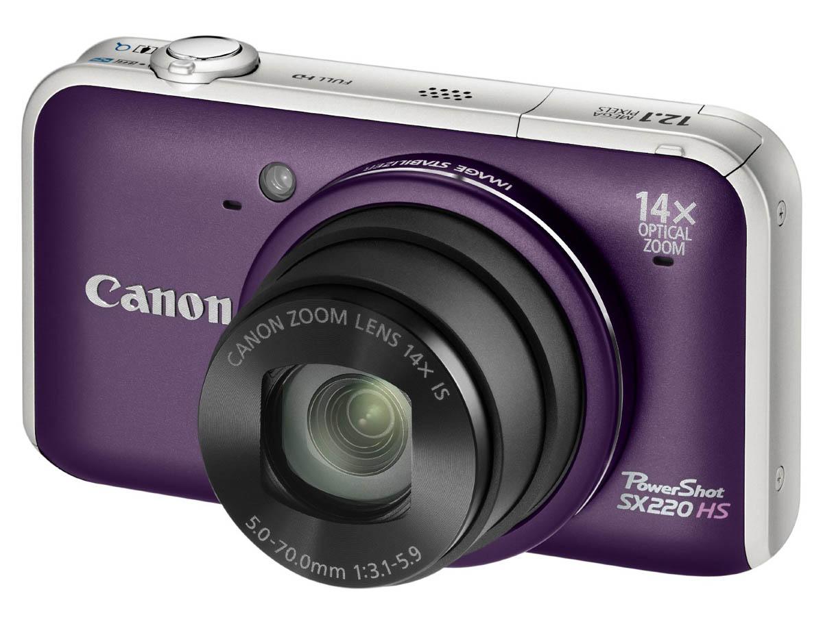 Canon PowerShot SX220 HS (fioletowy)